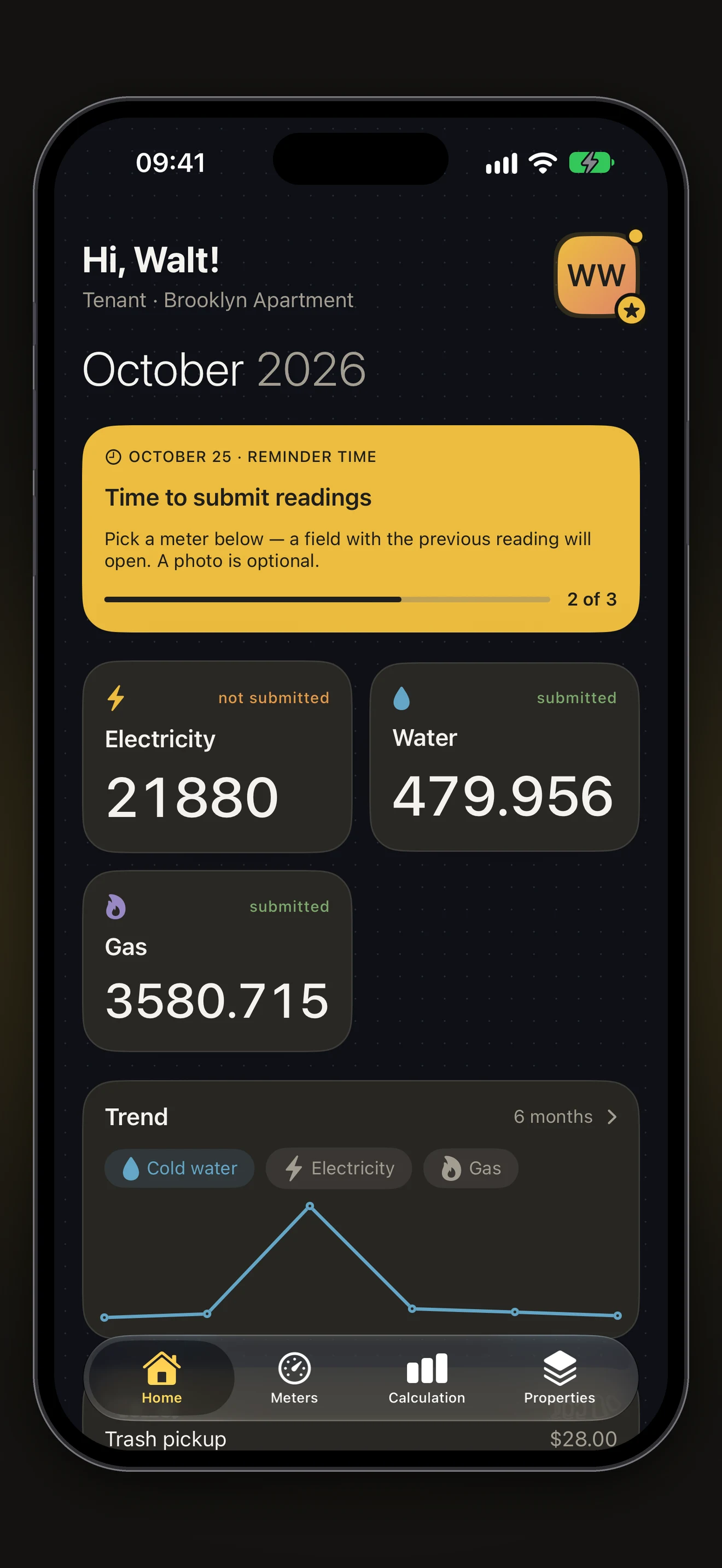 MÖRK — Landlord dashboard